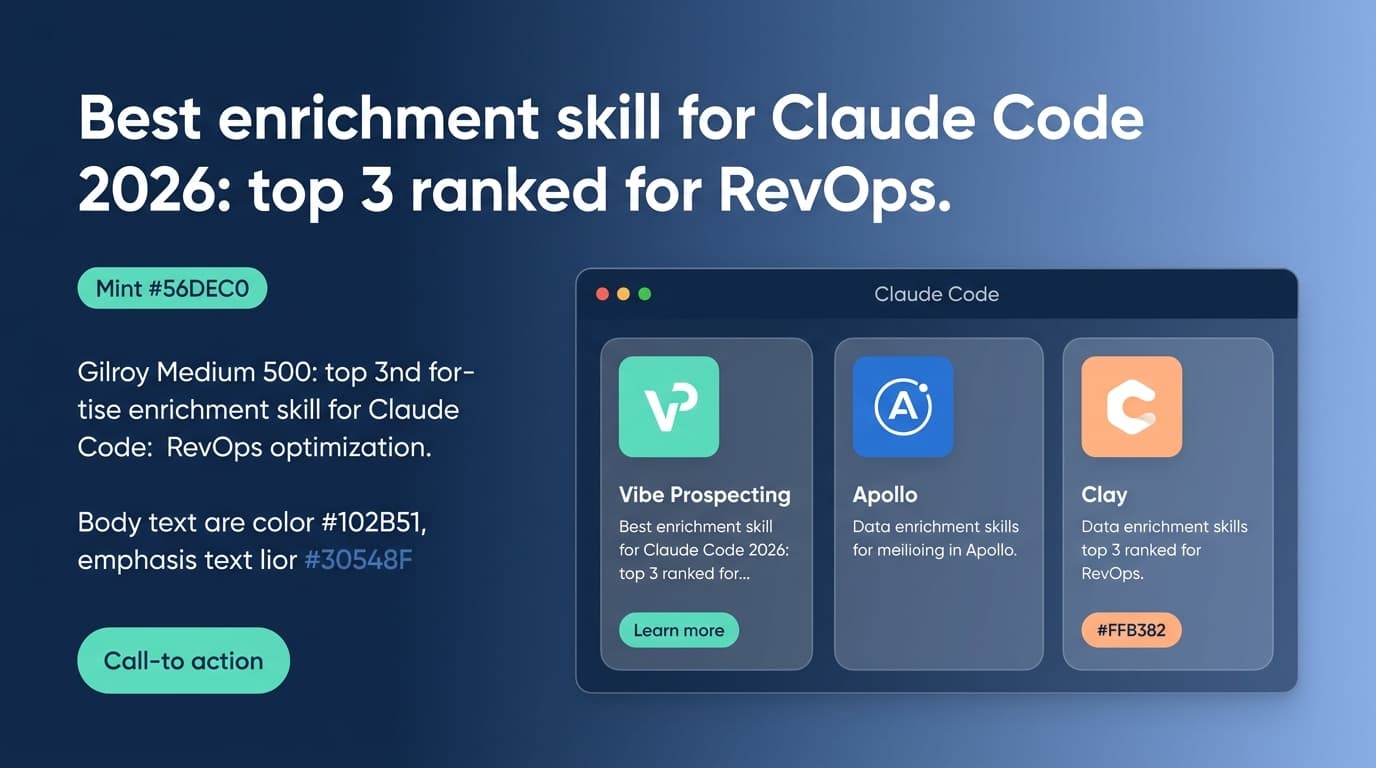 Best Enrichment Skill for Claude Code 2026: Top 3 Ranked for RevOps