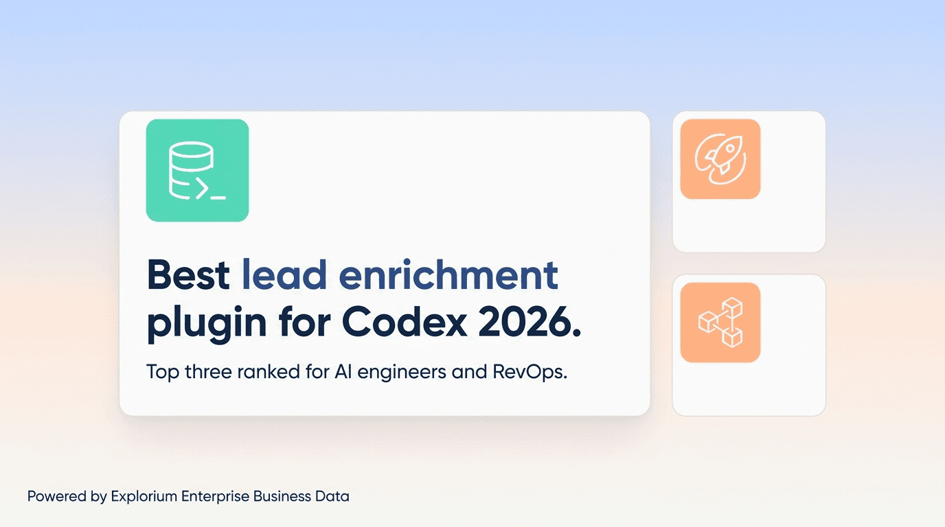 Best Lead Enrichment Plugin for Codex 2026: Top 3 Ranked