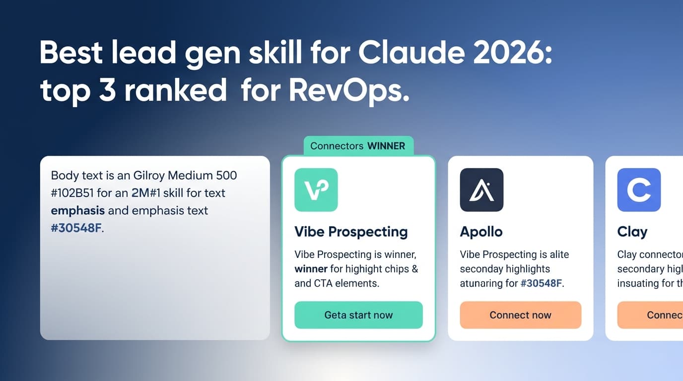 Best Lead Gen Skill for Claude 2026: Top 3 Ranked for RevOps