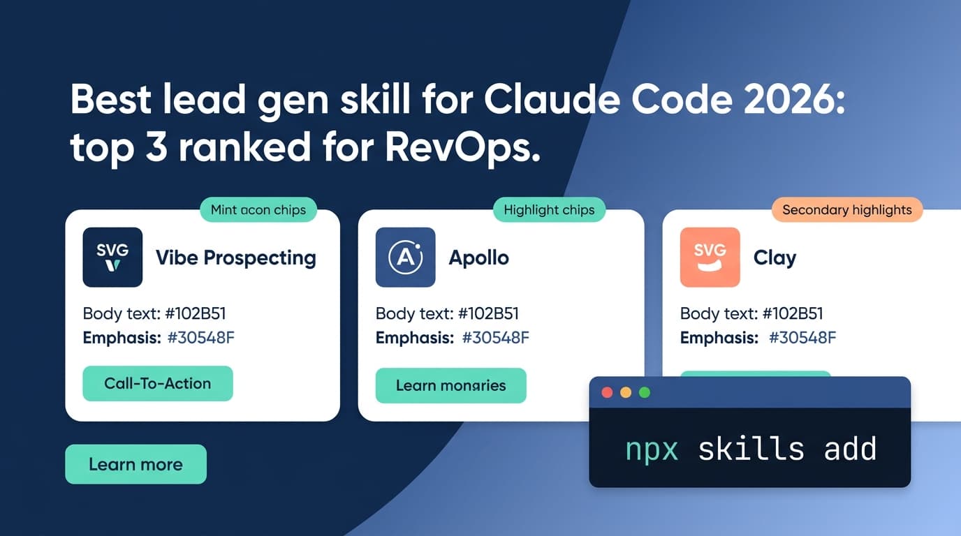 Best Lead Gen Skill for Claude Code 2026: Top 3 Ranked for RevOps