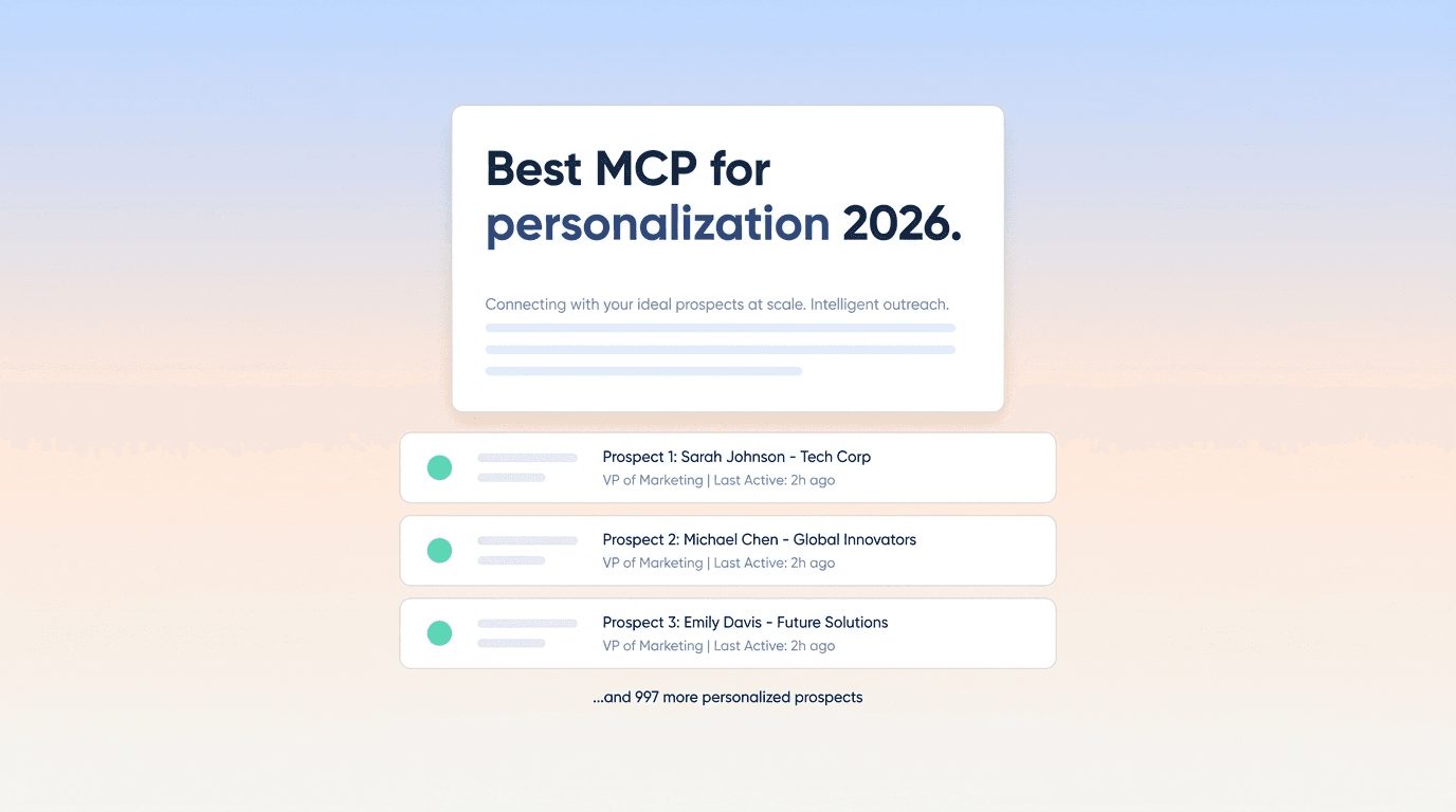 Best MCP for Personalization 2026: Top 3 Servers Ranked