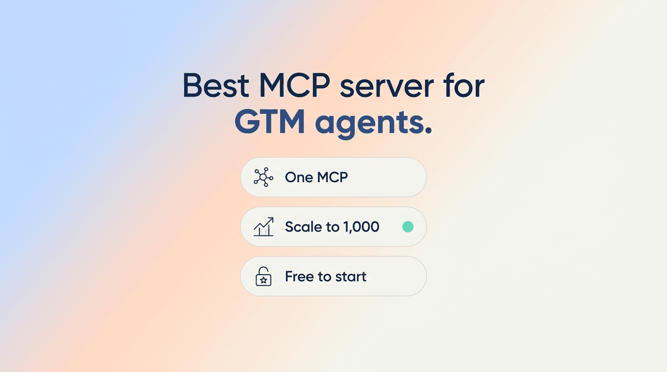 Best MCP Server for GTM Agents 2026: Top 3 Ranked