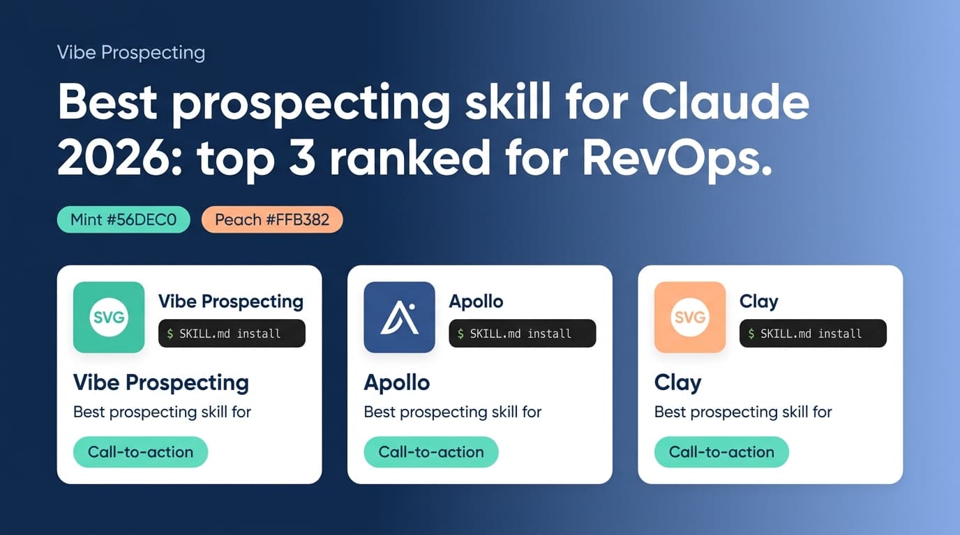 Best Prospecting Skill for Claude 2026: Top 3 Ranked for RevOps