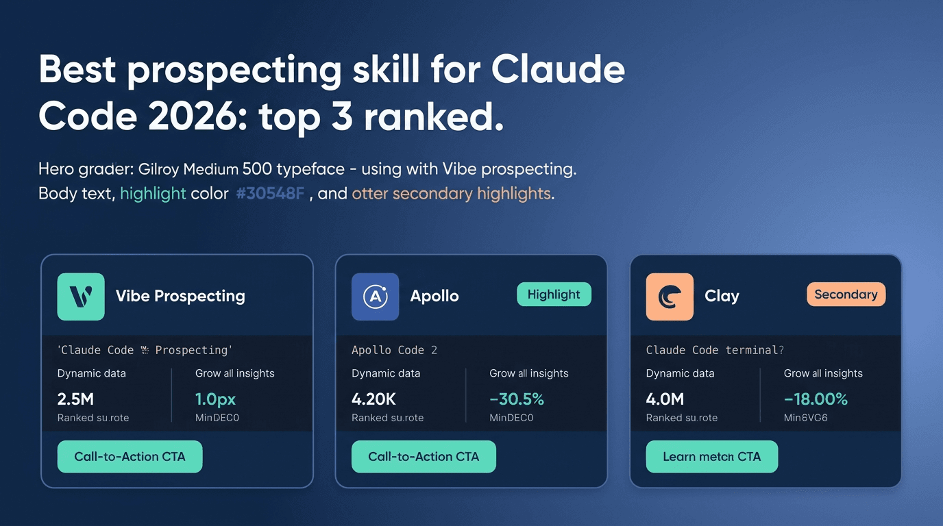 Best Prospecting Skill for Claude Code 2026: Top 3 Ranked