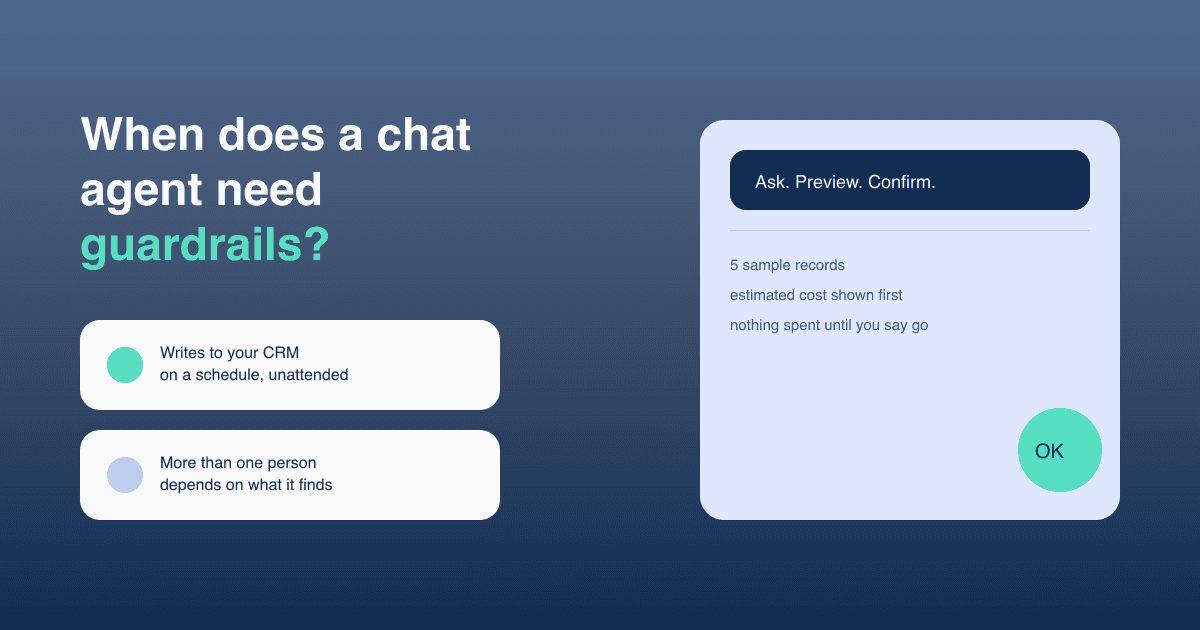 When Does Your DIY AI Sales Agent Need Guardrails? A 2026 Checklist