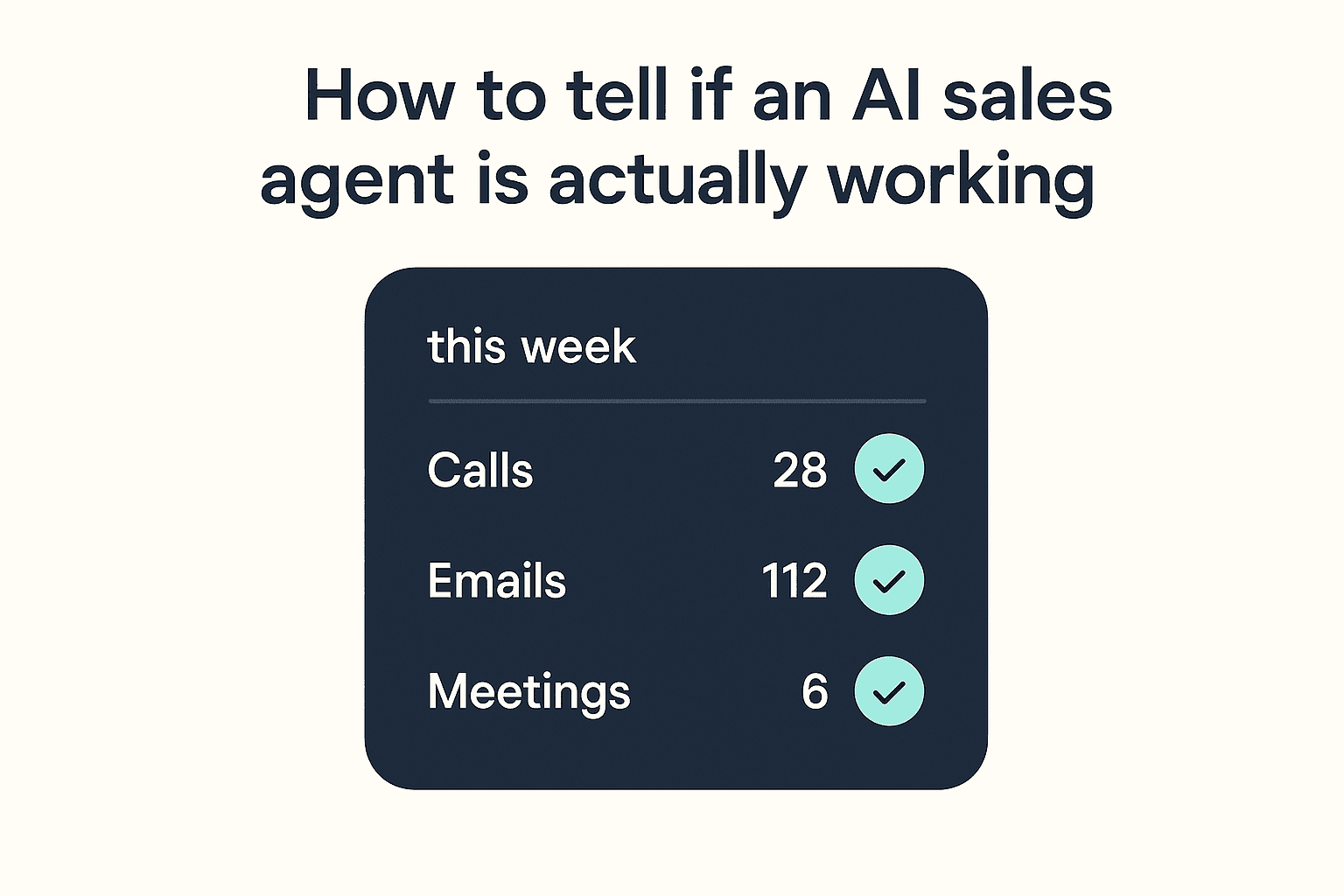 Is Your AI SDR Actually Working, or Just Busy? A Chat-First Way to Check